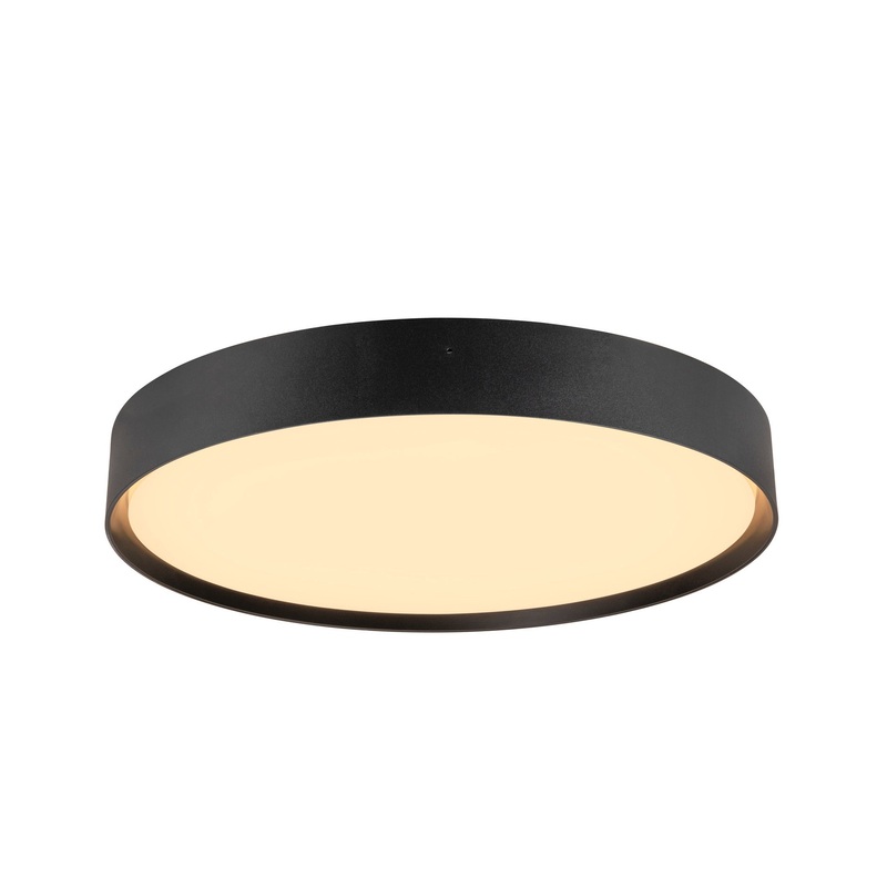 DECONA, wall and ceiling-mounted light, round, 2700/3000K, 23W, PHASE, black