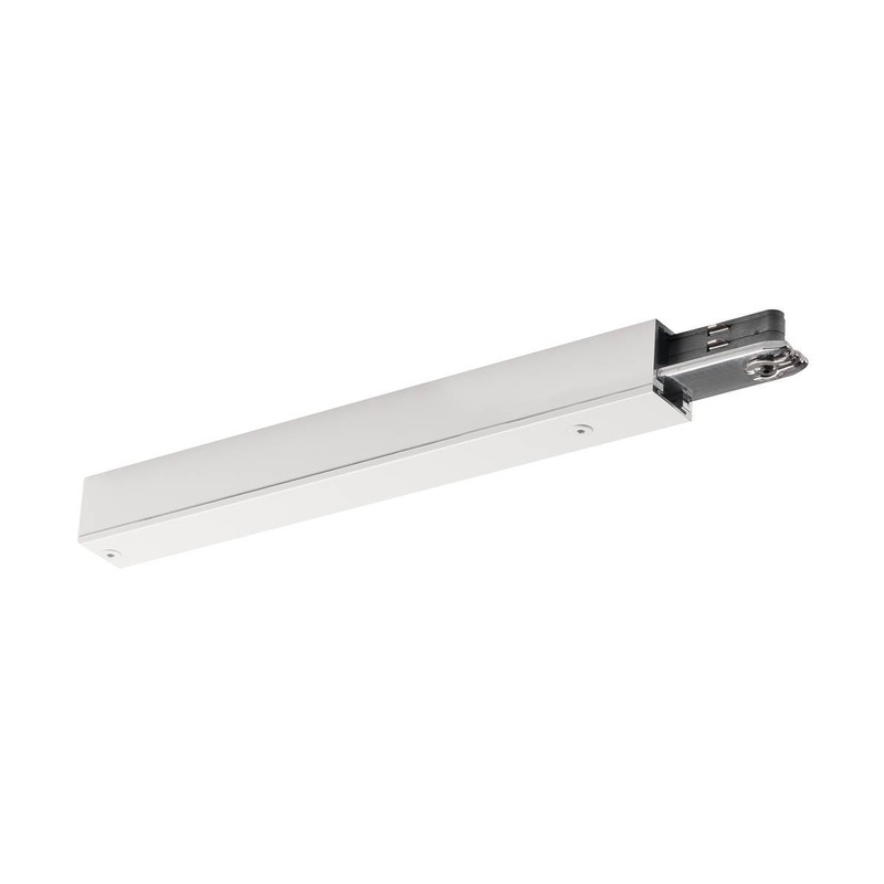 [Discontinued] FEED-IN, for D-TRACK 2-circuit 240V track, white