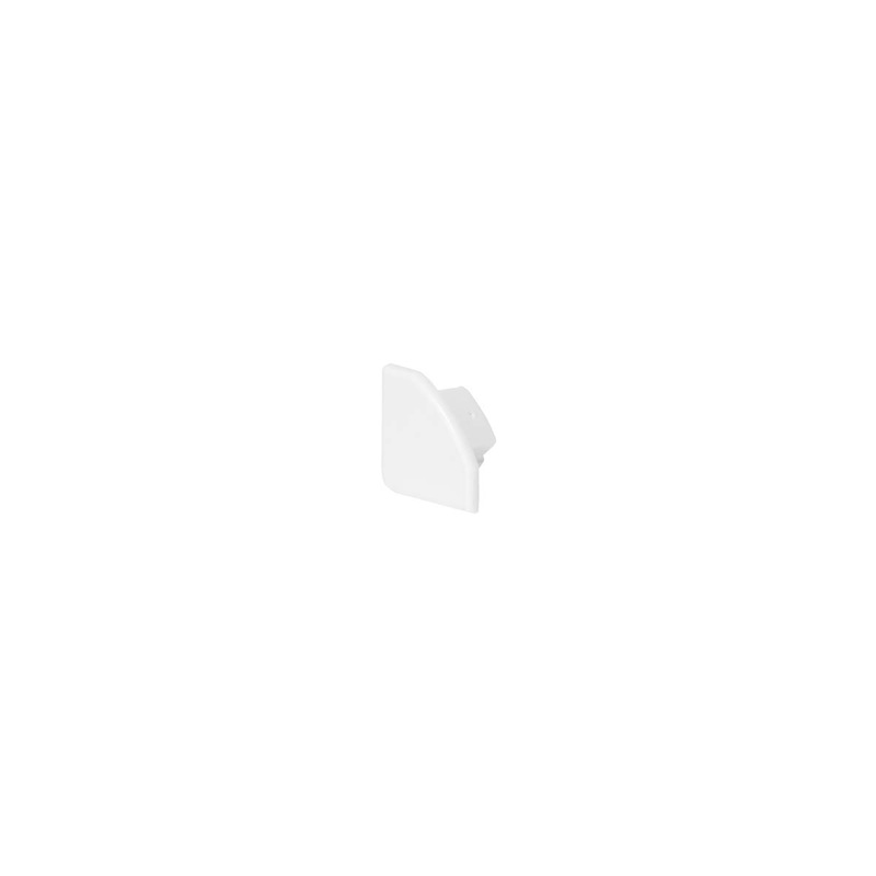 [Discontinued] GLENOS end caps for corner profile 2720, matt white, 2 pcs.
