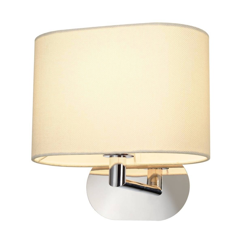 [Discontinued] SOPRANA OVAL wall light, WL-1, white textile, E27, max. 60W