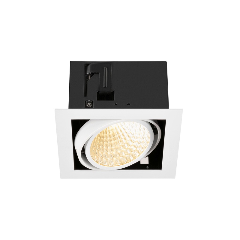 KADUX, recessed ceiling light, single, 3000K, DALI 2, touch, 30, white