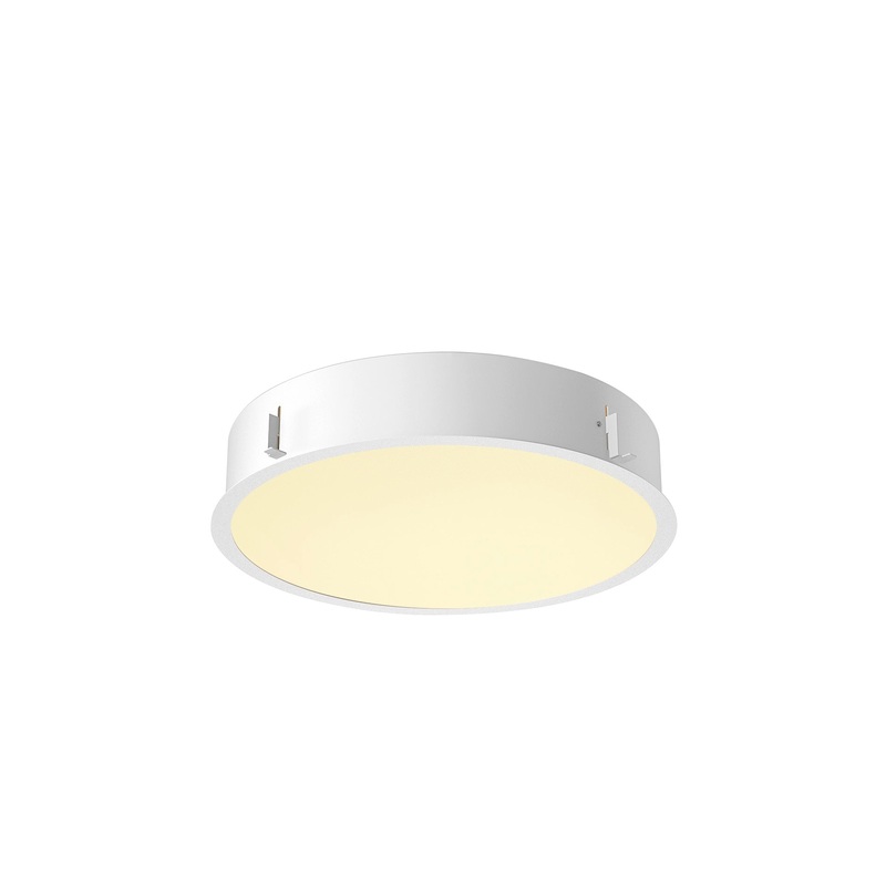 MEDO 40, recessed ceiling light, frame, 3000/4000K, 80, IP20, round, white