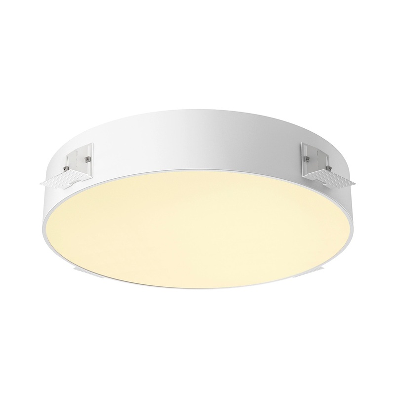 MEDO 60, recessed ceiling light, frameless, 3000/4000K, 80, IP20, round, white