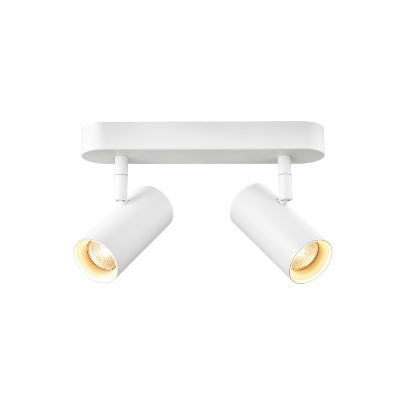 NOBLO, wall and ceiling-mounted light, double, round, 2700K, 12W, PHASE, 32, white