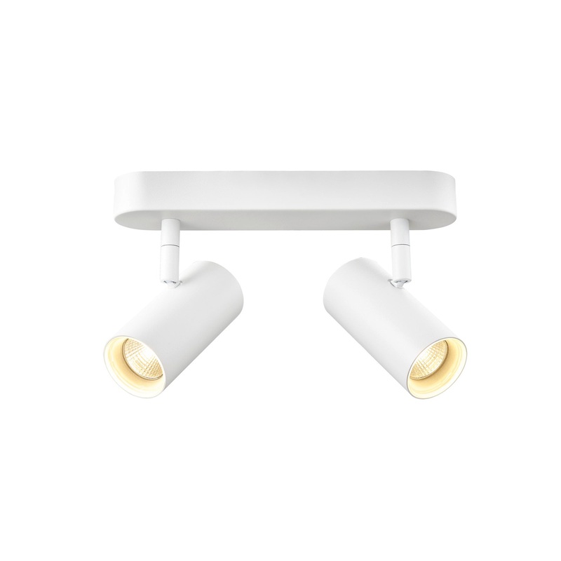 NOBLO, wall and ceiling-mounted light, double, round, 3000K, 12W, PHASE, 32, white