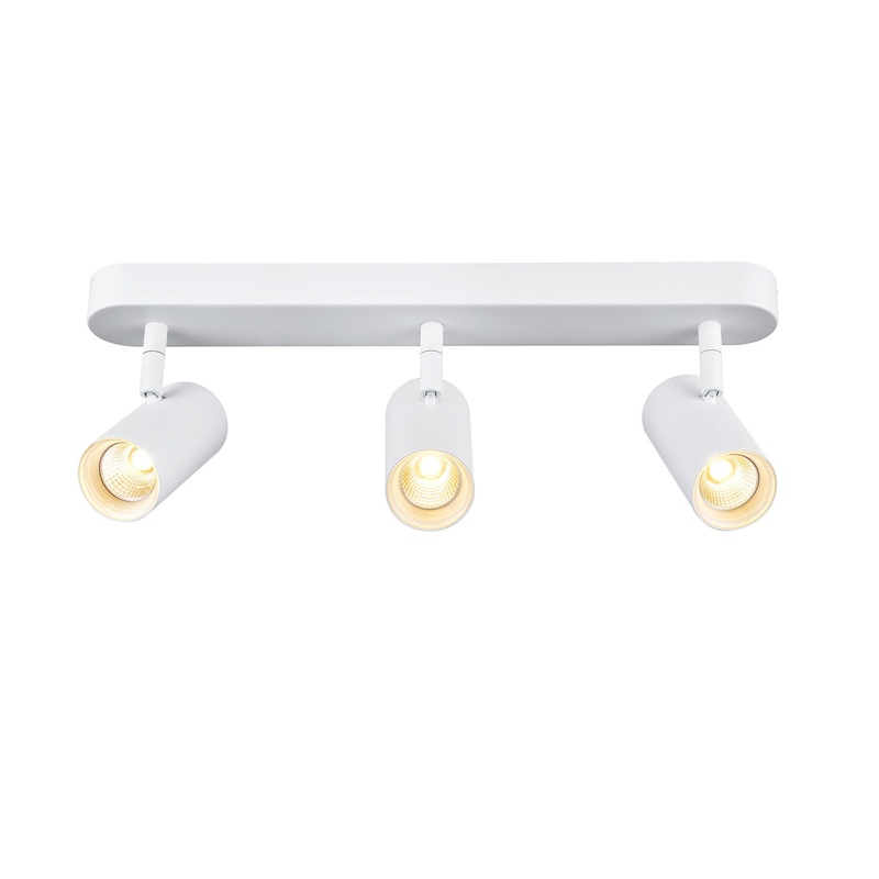 NOBLO, wall and ceiling-mounted light, triple, round, 3000K, 19W, PHASE, 32, white