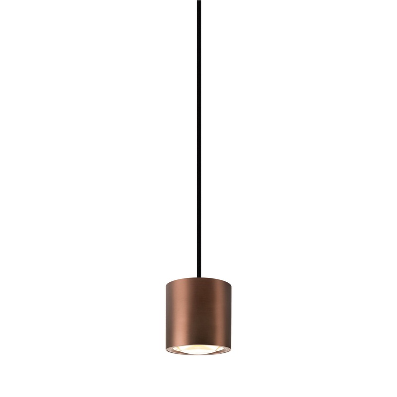 OCULUS, pendant light, pendant length 250cm, 2000-3000K, 100, dim-to-warm, PHASE, dark copper
