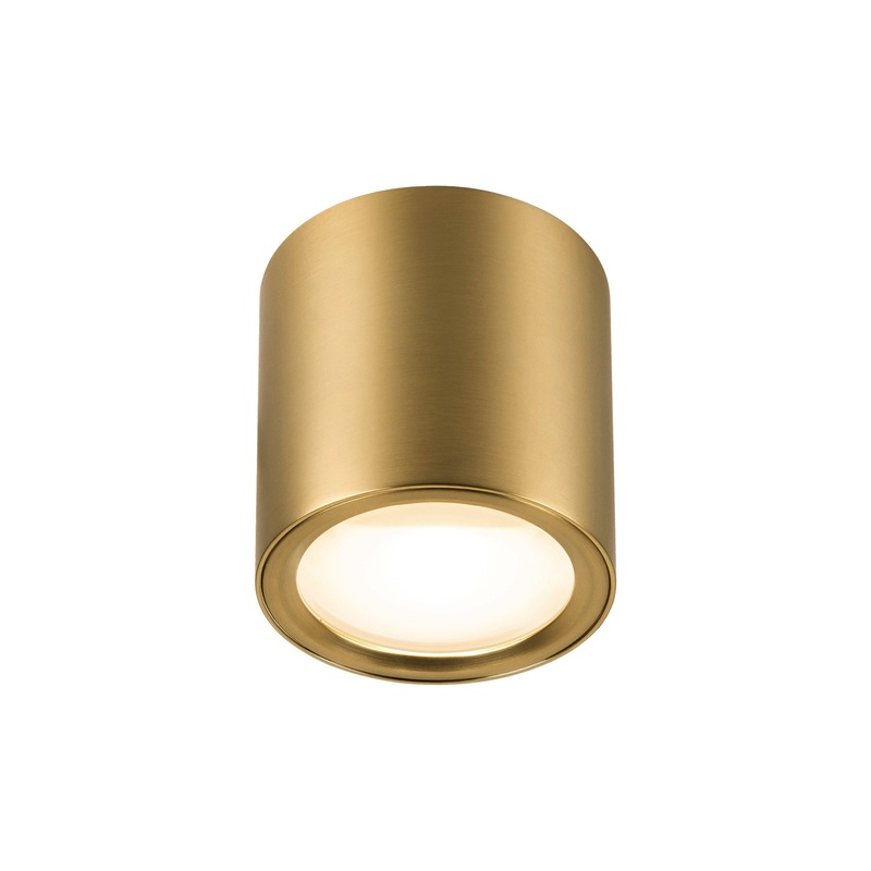 OCULUS, surface-mounted ceiling light, round, 2000-3000K, 11W, dim-to-warm, PHASE, 100, brass