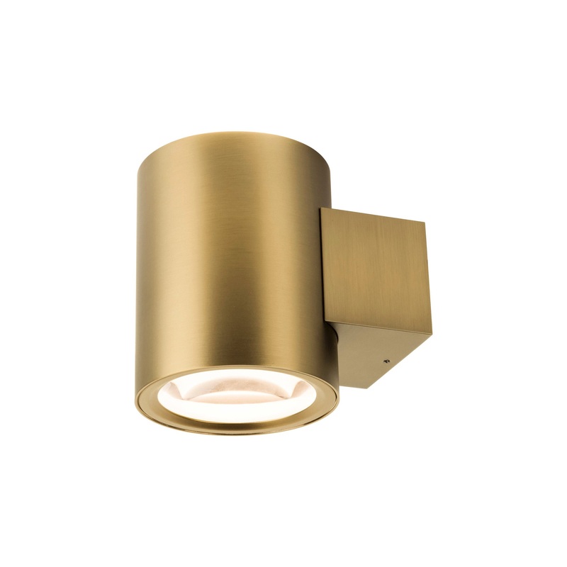 OCULUS, wall-mounted light, round, 2000-3000K, 15W, dim-to-warm, PHASE, 100, brass
