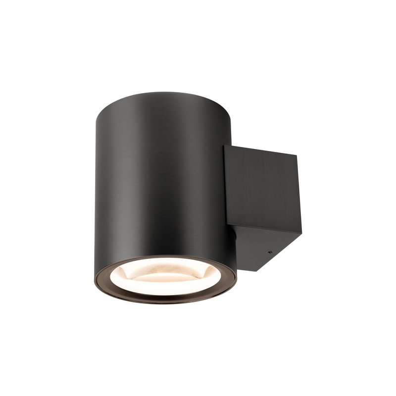 OCULUS, wall-mounted light, round, 2000-3000K, 15W, dim-to-warm, PHASE, 100, dark bronze