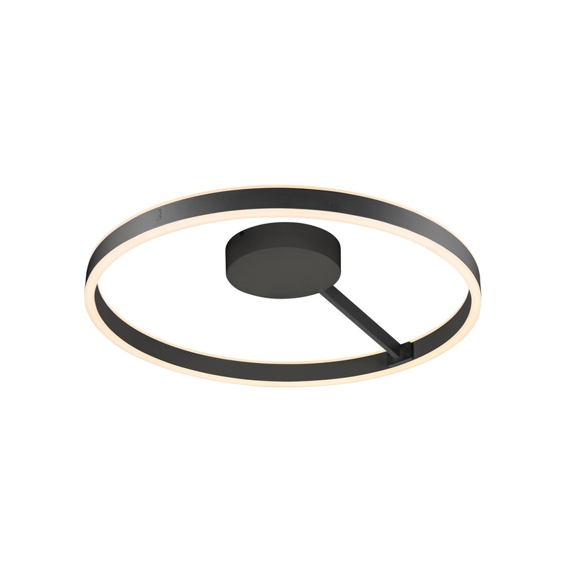 ONE, wall and ceiling-mounted light, round, 2700/3000K, 23W, PHASE, 130, black