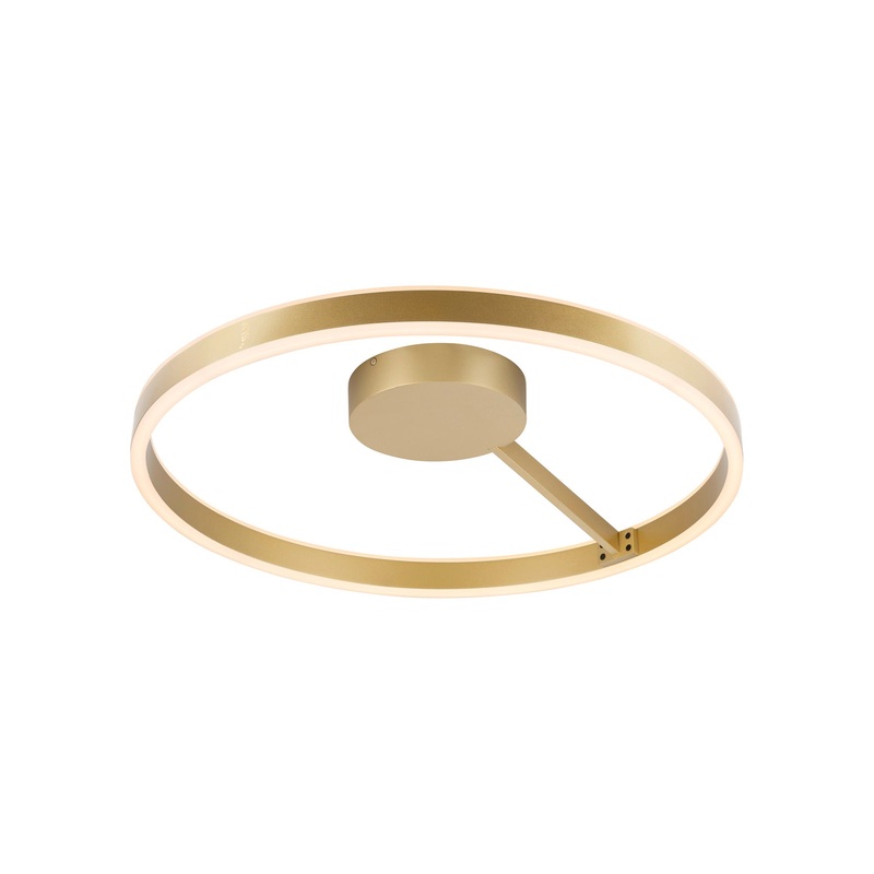 ONE, wall and ceiling-mounted light, round, 2700/3000K, 23W, PHASE, 130, brass