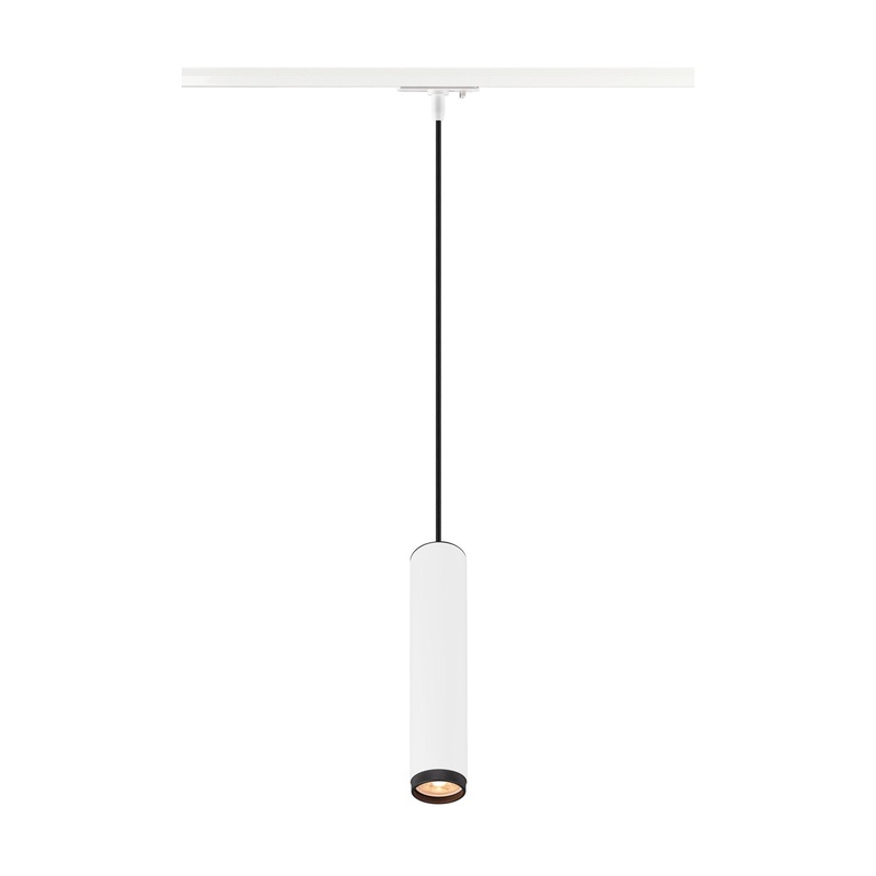 GRIP! L, 1~ pendant light, GU10, pendant length 200 cm, 1x max. 6W, white / black