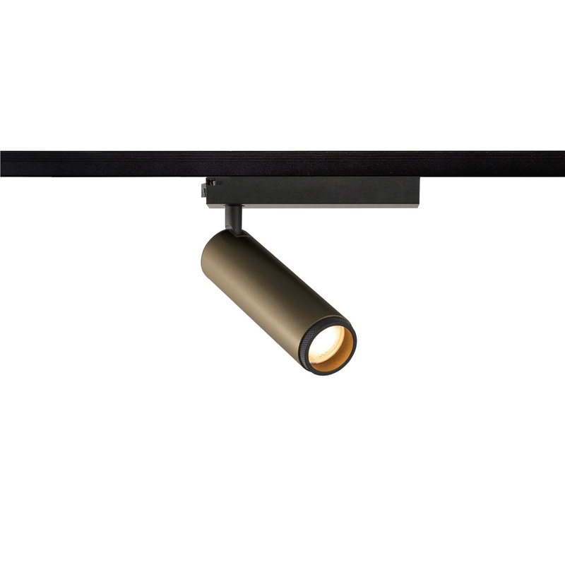 GRIP! M, 1~ spot, cylindrical, 2000-3000K, 15W, dim-to-warm, PHASE, 42, bronze / black