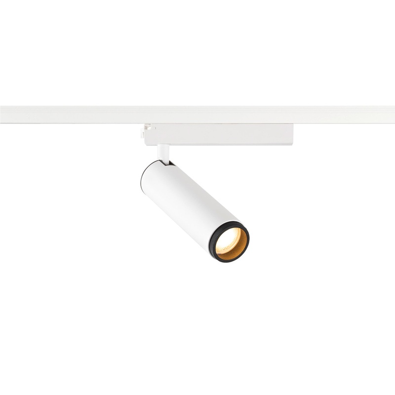 GRIP! M, 1~ spot, cylindrical, 2000-3000K, 15W, dim-to-warm, PHASE, 42, white / black