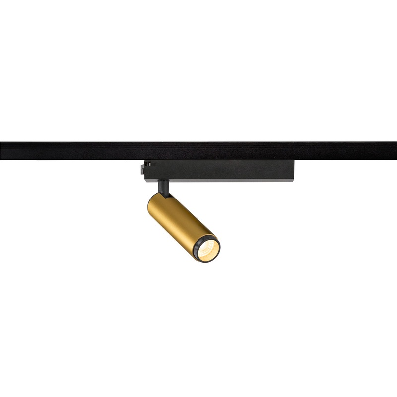 GRIP! S, 1~ spot, cylindrical, 3000K, 11W, PHASE, 29, gold / black