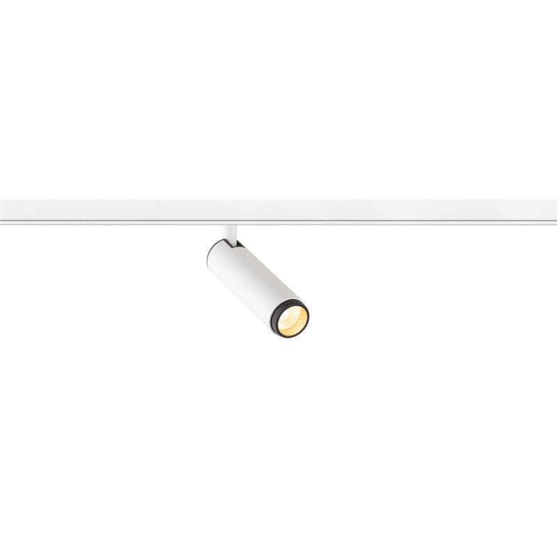 GRIP! S, 48V spot, cylindrical, 2000-3000K, 9.8W, DALI, dim-to-warm, 29, white / black