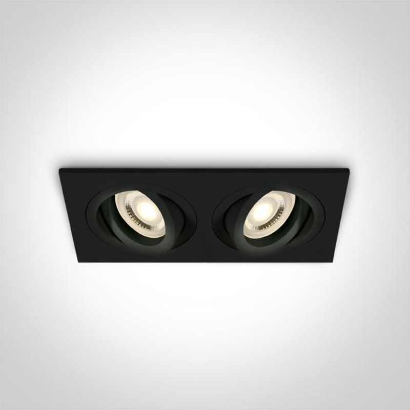 BLACK GU10 2x10W