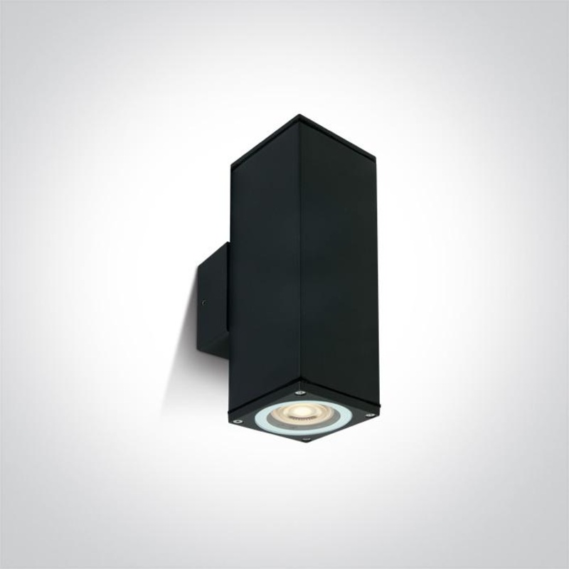 BLACK WALL 2xGU10 10w IP54 100-240V
