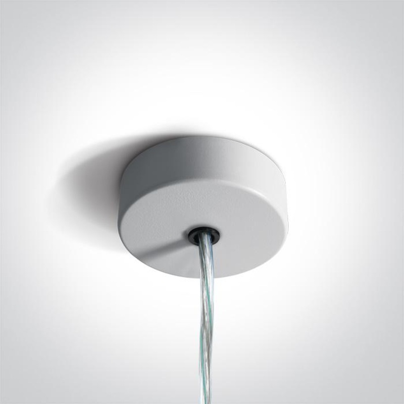 WHITE ROUND SUSPENSION BASE FOR PROFILES