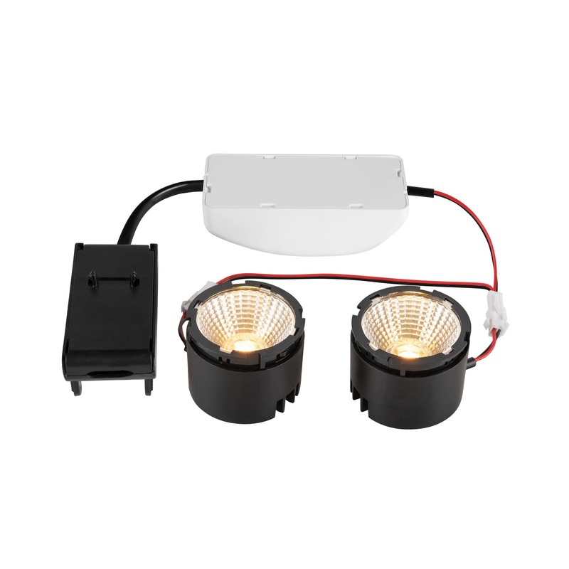 NEW TRIA 155, DOUBLE LED module, 3000K, 38, PHASE, black
