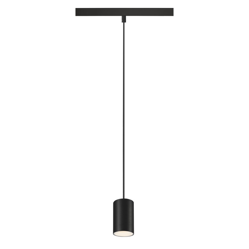 NUMINOS XS, 48V pendant light, pendant length 150cm, 4000K, 40, DALI 2, matt black / matt white