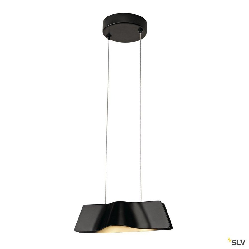 WAVE 25 LED Pendant luminaire, black, 2000K-3000K Dim to Warm
