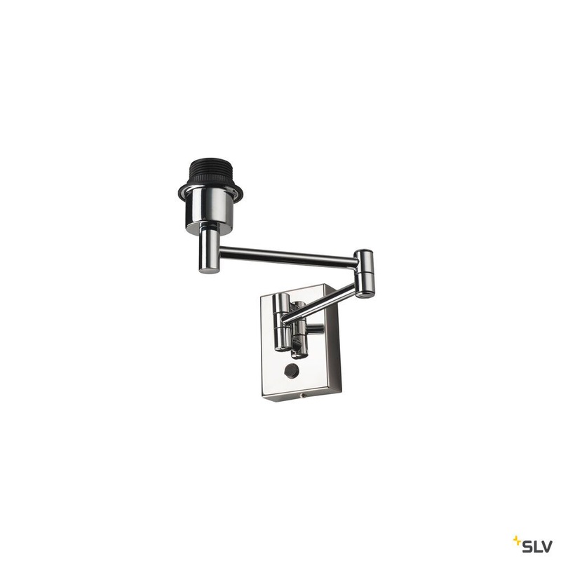 FENDA Base, WL, Indoor surface-mounted wall light, E27, max. 40W, chrome