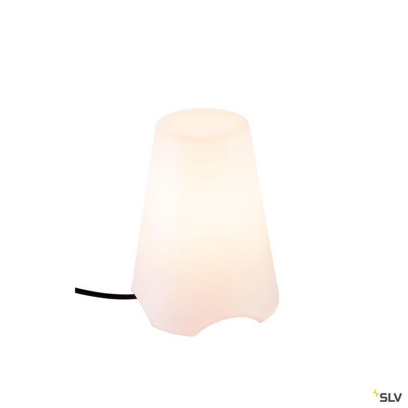 KIROCONE TL, Outdoor table lamp, E27, IP44, white, max. 60W