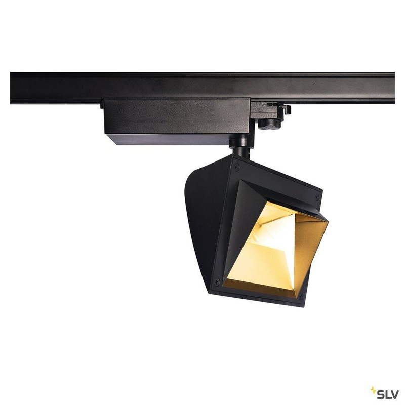 MERADO FLOOD, black 4000K 40, incl. 3-circuit adapter