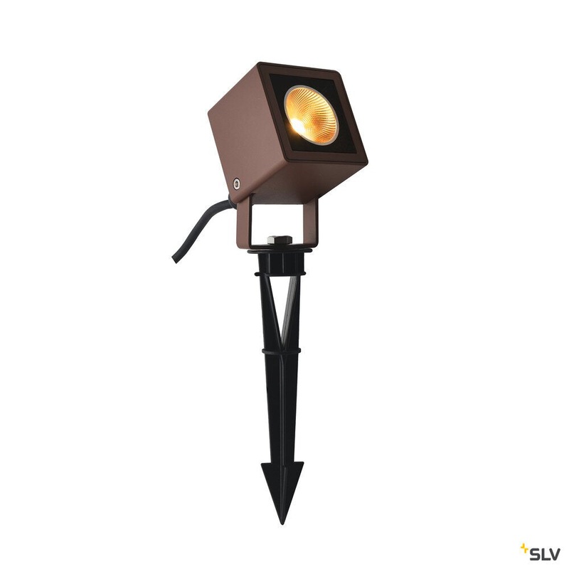 NAUTILUS 10 Spike, LED outdoor ground spike luminaire, rust coloured IP65, 3000K, 45