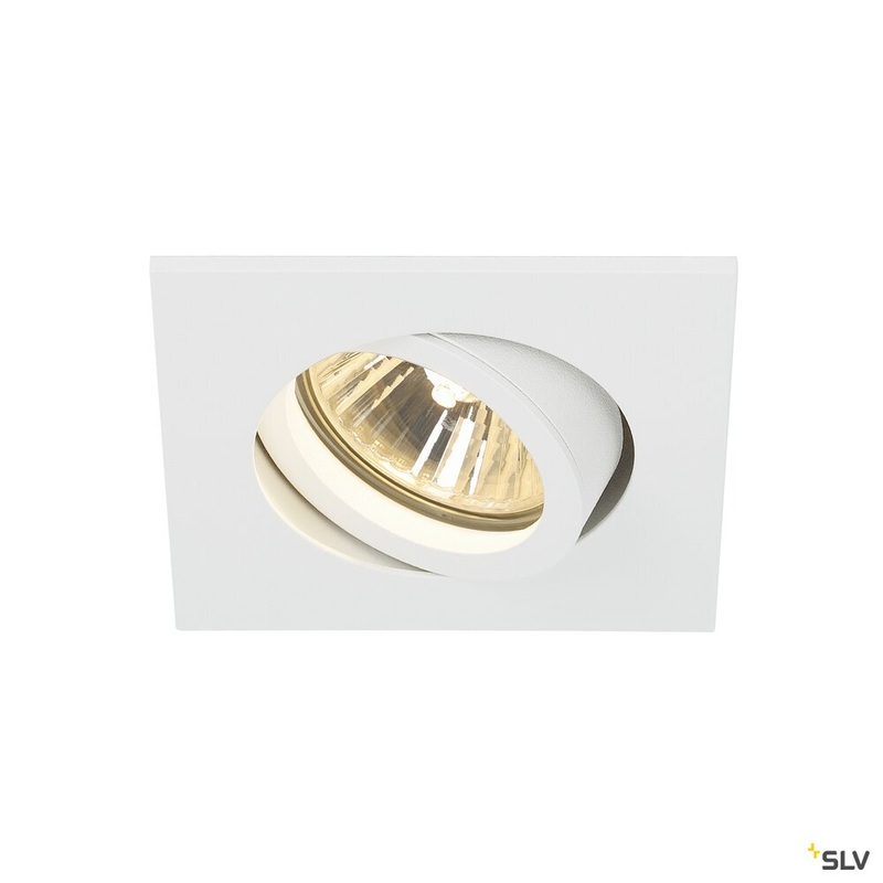 NEW TRIA 68 square, indoor recessed ceiling light, QPAR51, white, 50W