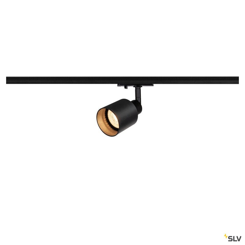 PURI TRACK SPOT, QPAR51 glass, black 50W, incl. 1-circuit adapter