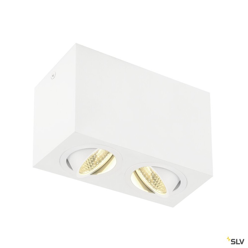 TRILEDO Double, LED Indoor surface-mounted ceiling light, white, 3000K, 16W
