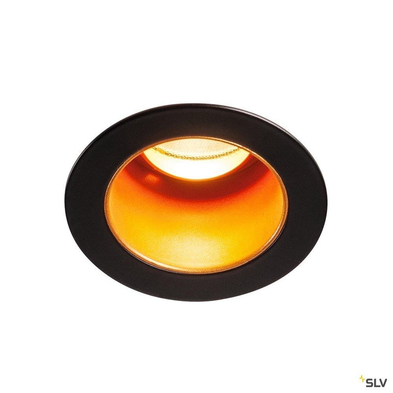 TRITON MINI DL, LED indoor recessed ceiling light, black/gold, 2700K, 15