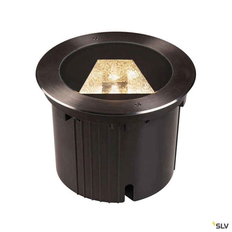 DASAR 270, Outdoor LED inground fitting, 4000K, round, IP67, asymmetrical beam