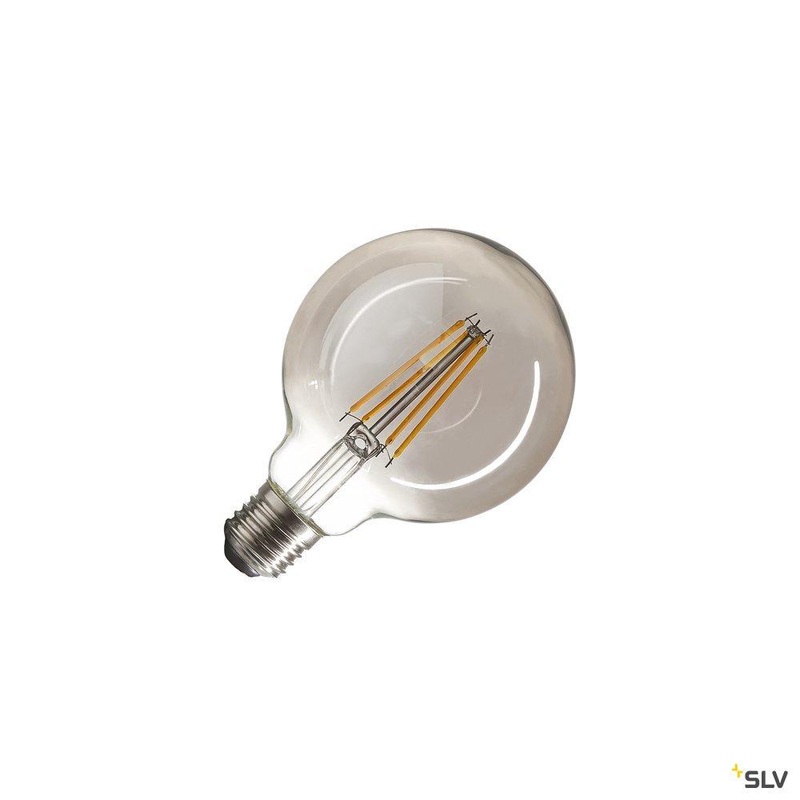 LED lamp, G95, E27, 2700K, 720lm, 280, dimmable, smoked glass