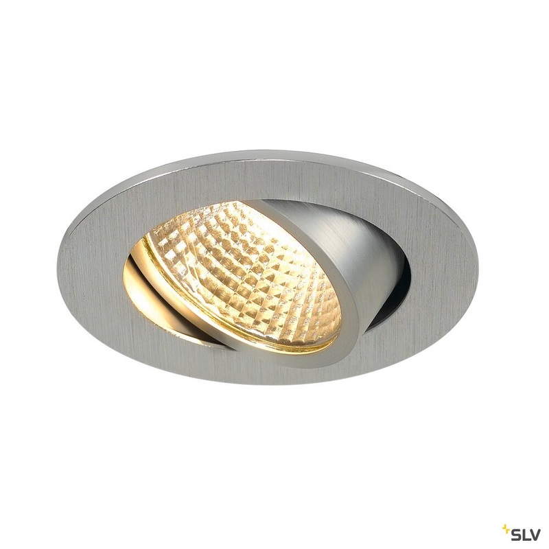 NEW TRIA 68 I CS, Indoor LED recessed ceiling light alu round 2700K 38 incl. driver clip springs