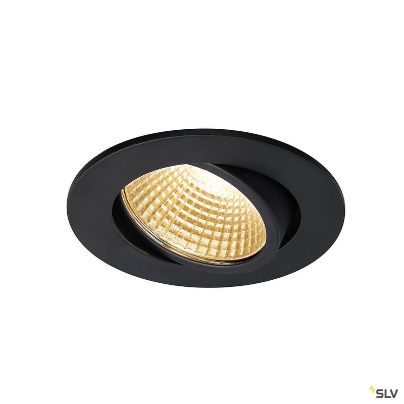 NEW TRIA 68 I CS, Indoor LED recessed ceiling light black round 2700K 38 incl. driver clip springs