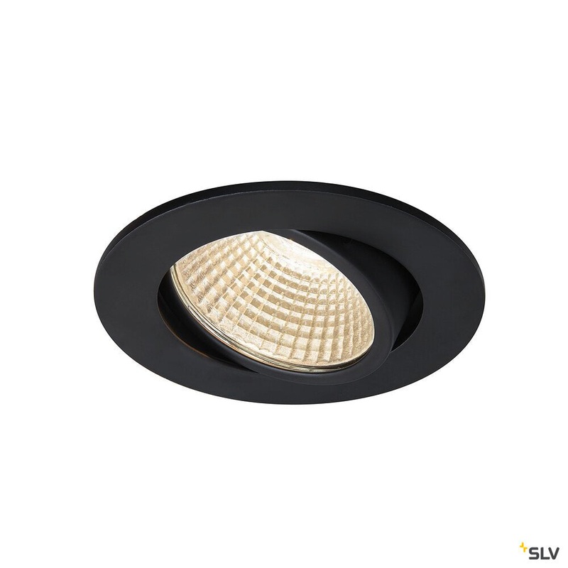 NEW TRIA 68 I CS, Indoor LED recessed ceiling light black round 3000K 38 incl. driver clip springs