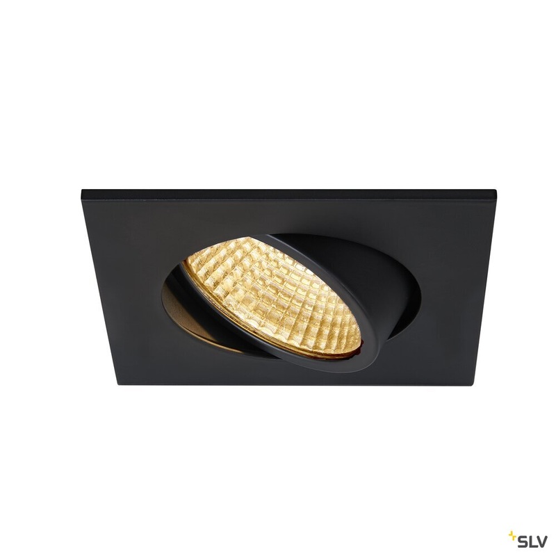 NEW TRIA 68 I CS, Indoor LED recessed ceiling light black square 2700K 38 incl. driver clip springs