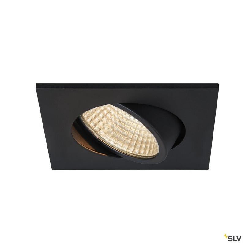 NEW TRIA 68 I CS, Indoor LED recessed ceiling light black square 3000K 38 incl. driver clip springs
