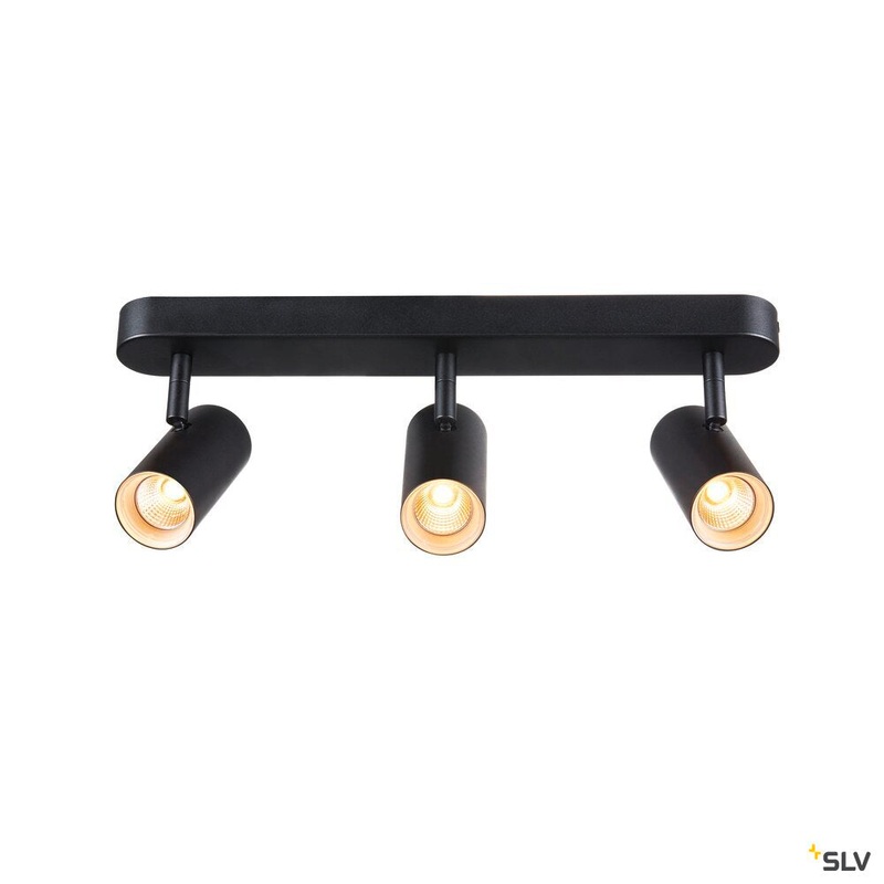 NOBLO III, Indoor LED surface-mounted ceiling light 2700K black