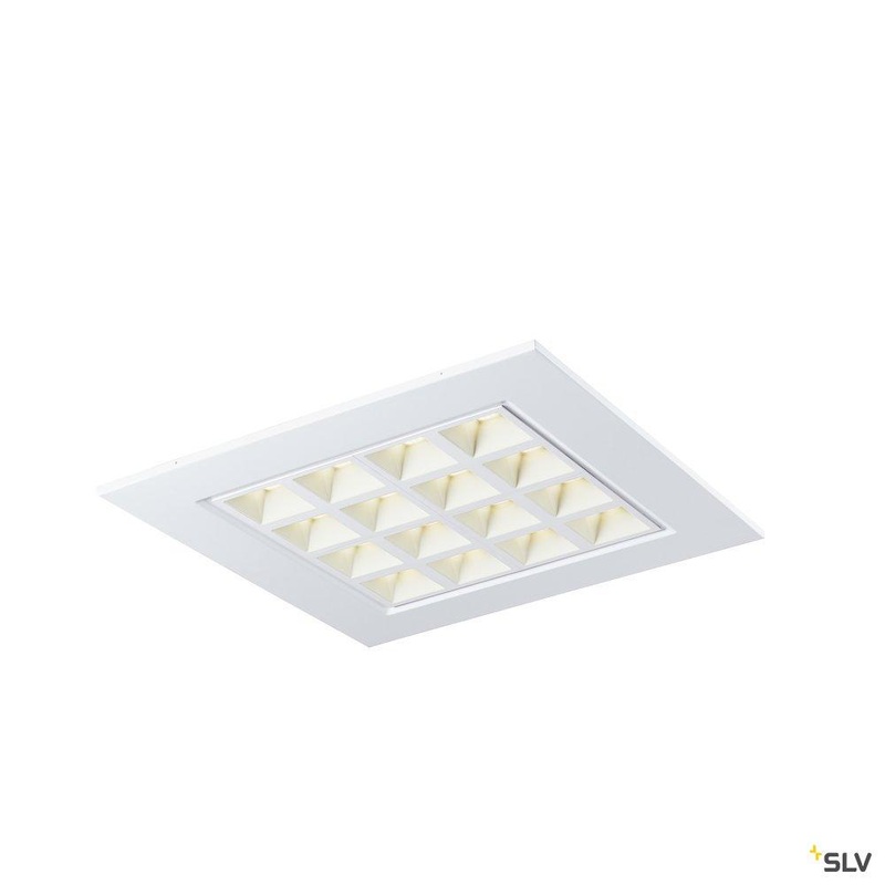 PAVANO 600×600 Indoor LED recessed ceiling light white 4000K UGR<(><<)>16