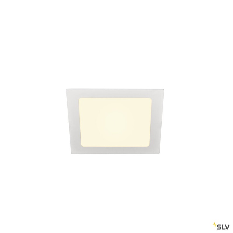 SENSER 18, Indoor LED recessed ceiling light square white 3000K