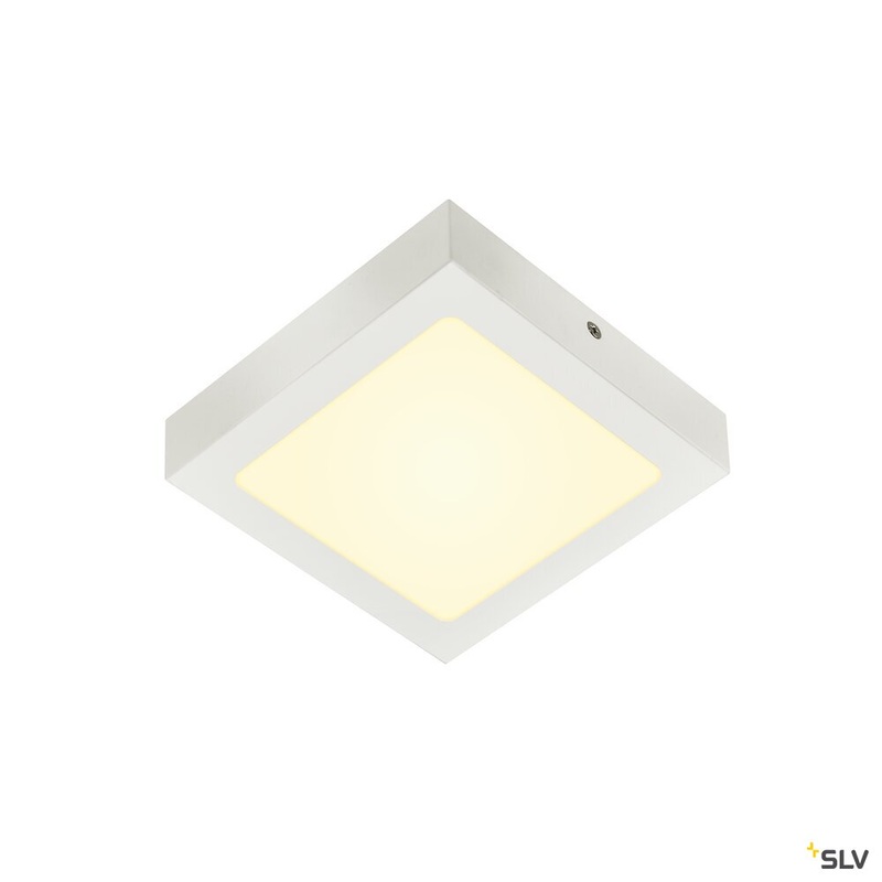 SENSER 18, Indoor LED surface-mounted ceiling light square white 3000K