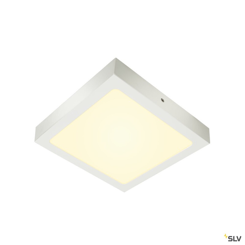 SENSER 24, Indoor LED surface-mounted ceiling light square white 3000K