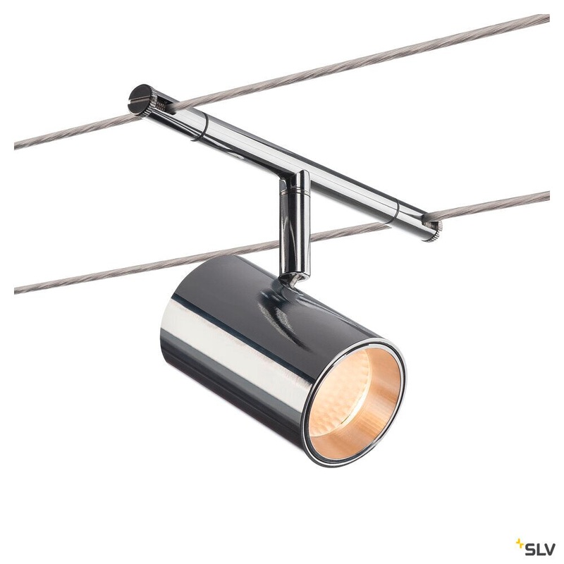 TENSEO NOBLO, cable luminaire for low voltage cable system 2700K chrome