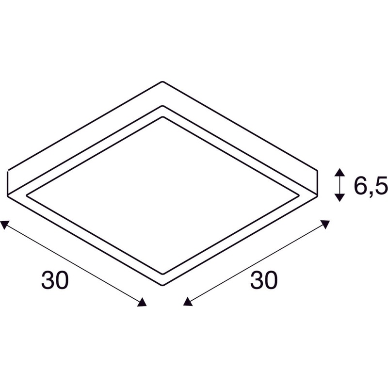 AINOS SQUARE SENSOR, outdoor LED surface-mounted wall and ceiling light white CCT switch 3000/4000K