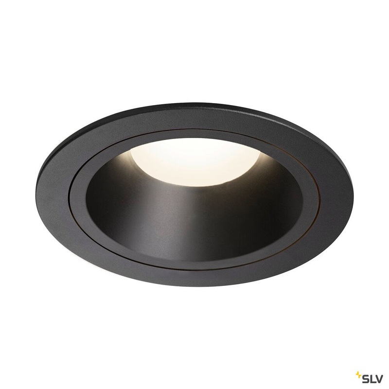 NUMINOS DL L, Indoor LED recessed ceiling light black/black 4000K 20